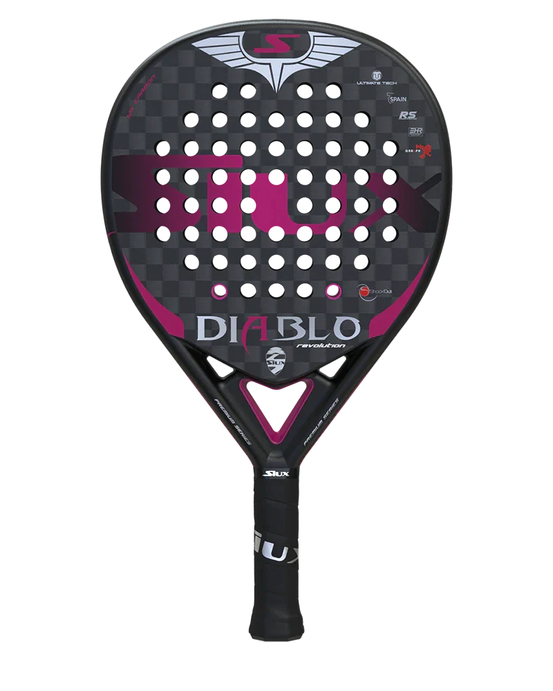 Padel Racket Diablo Revolution Fuchsia 12K