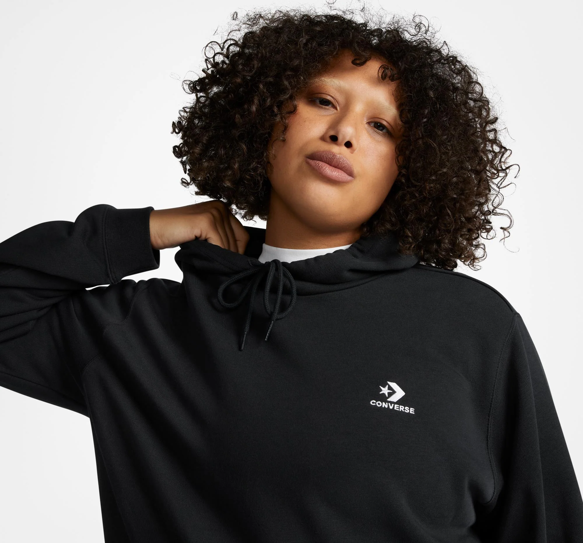 Go-To Embroidered Star Chevron Hoodie - Image 4