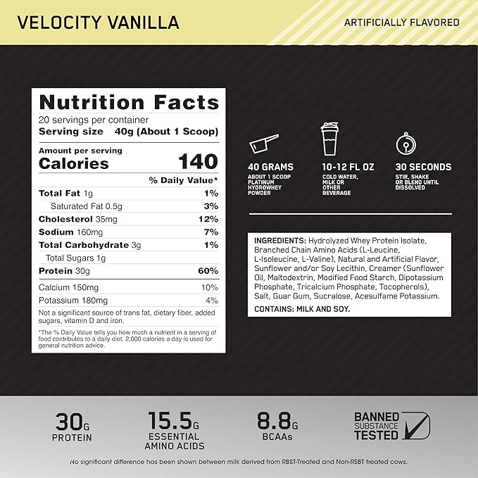 Platinum Hydro Whey Protein Isolate - 1.75 lbs - Image 4