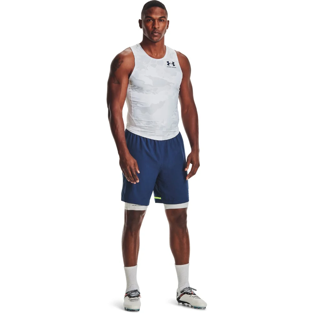 UA Iso-Chill Compression Print Long Shorts - Image 3