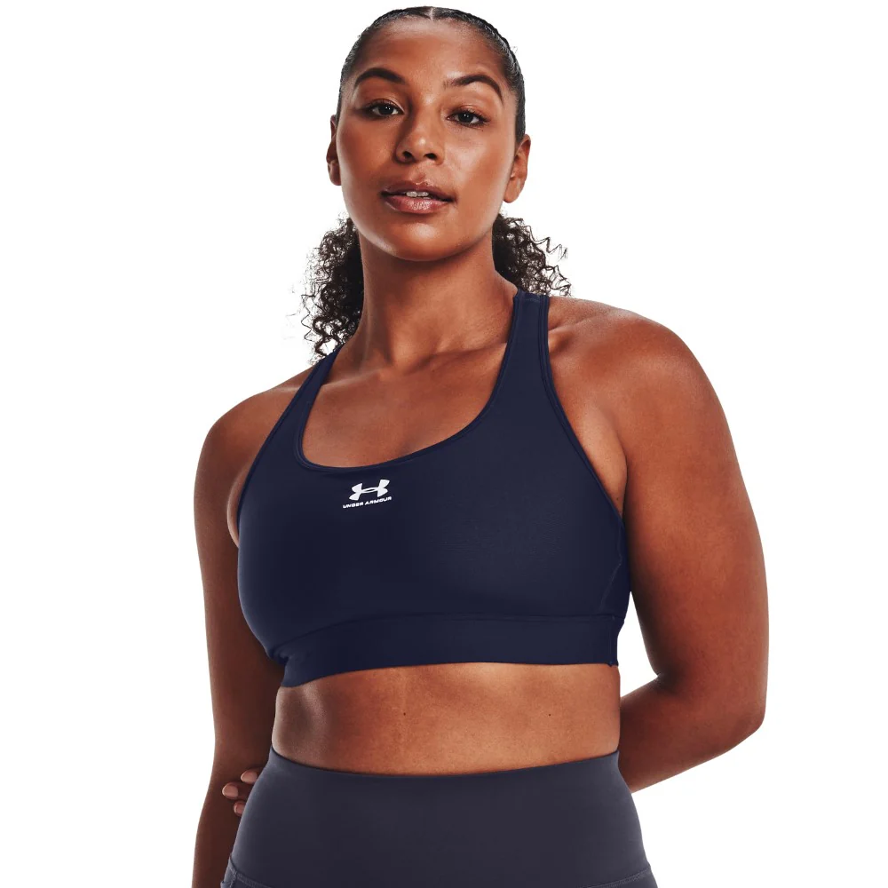 HeatGear® Mid Padless Sports Bra - Image 3