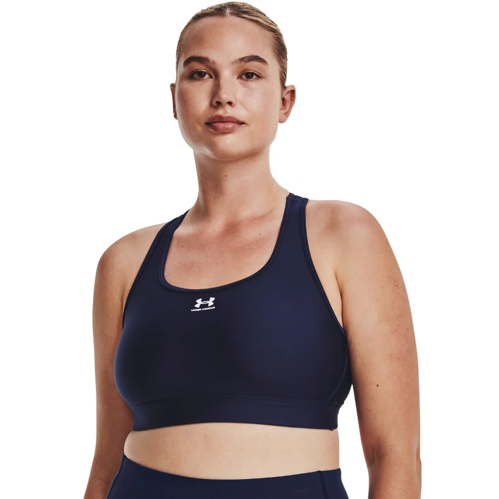 HeatGear® Mid Padless Sports Bra - Image 7
