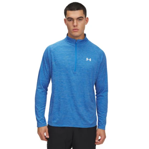UA Tech Textured ½ Zip Long Sleeve T-shirt