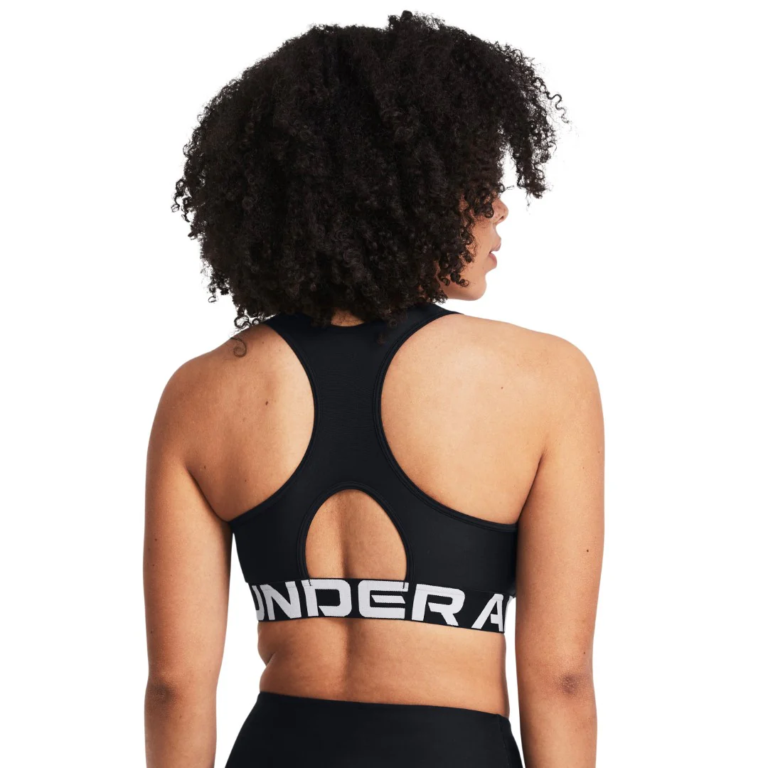 HeatGear® Armour Mid Branded Sports Bra - Image 10
