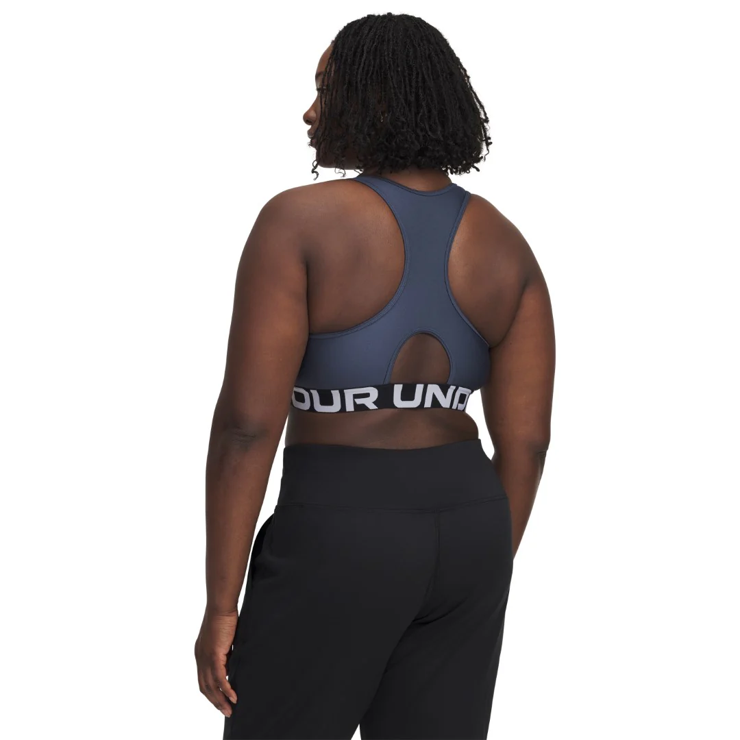HeatGear® Armour Mid Branded Sports Bra - Image 10