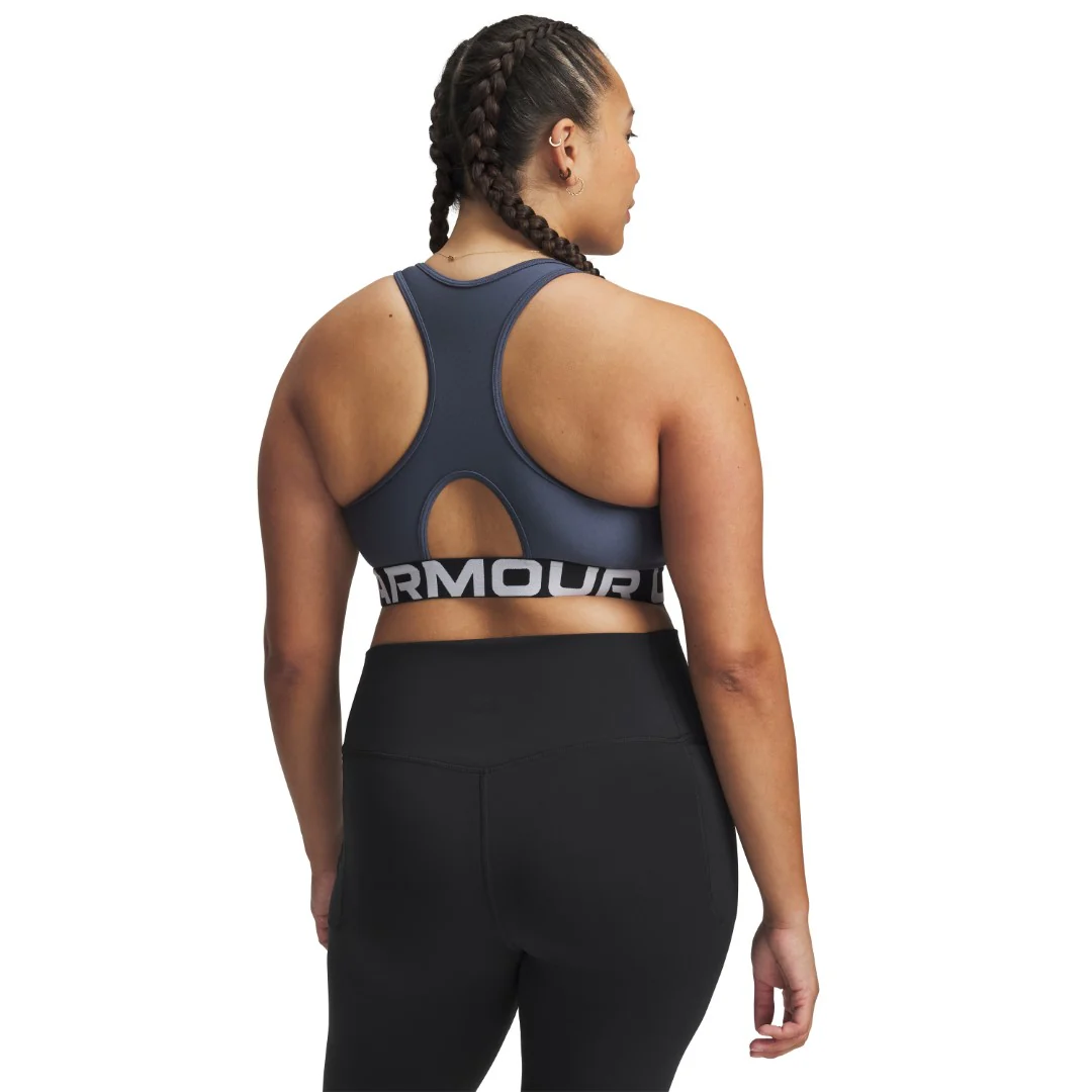 HeatGear® Armour Mid Branded Sports Bra - Image 12