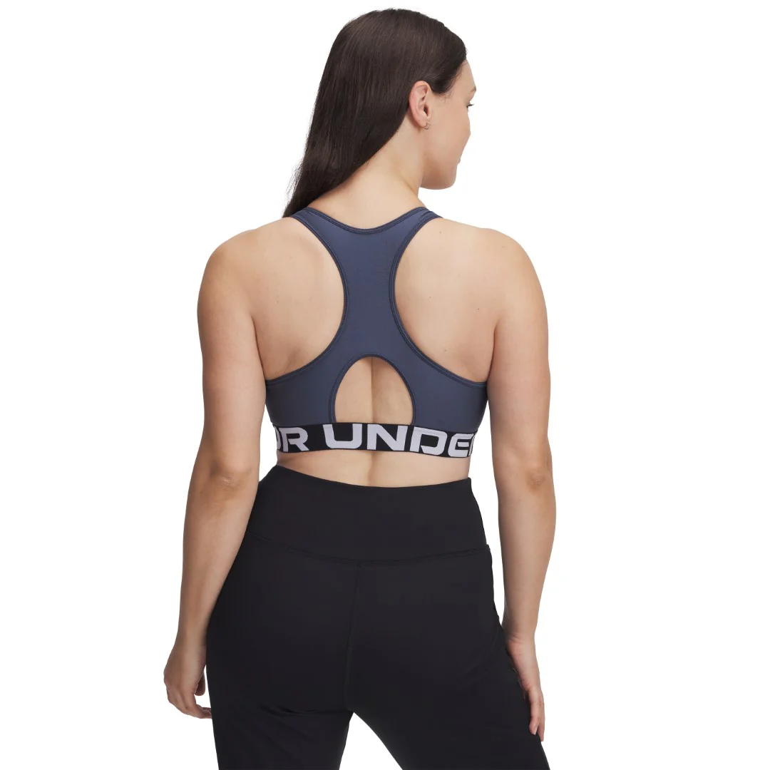 HeatGear® Armour Mid Branded Sports Bra - Image 8