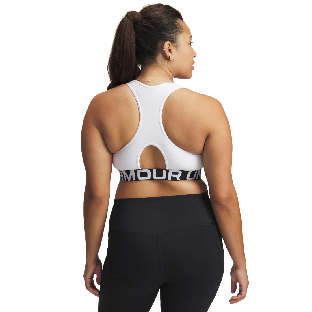 HeatGear® Armour Mid Branded Sports Bra - Image 13