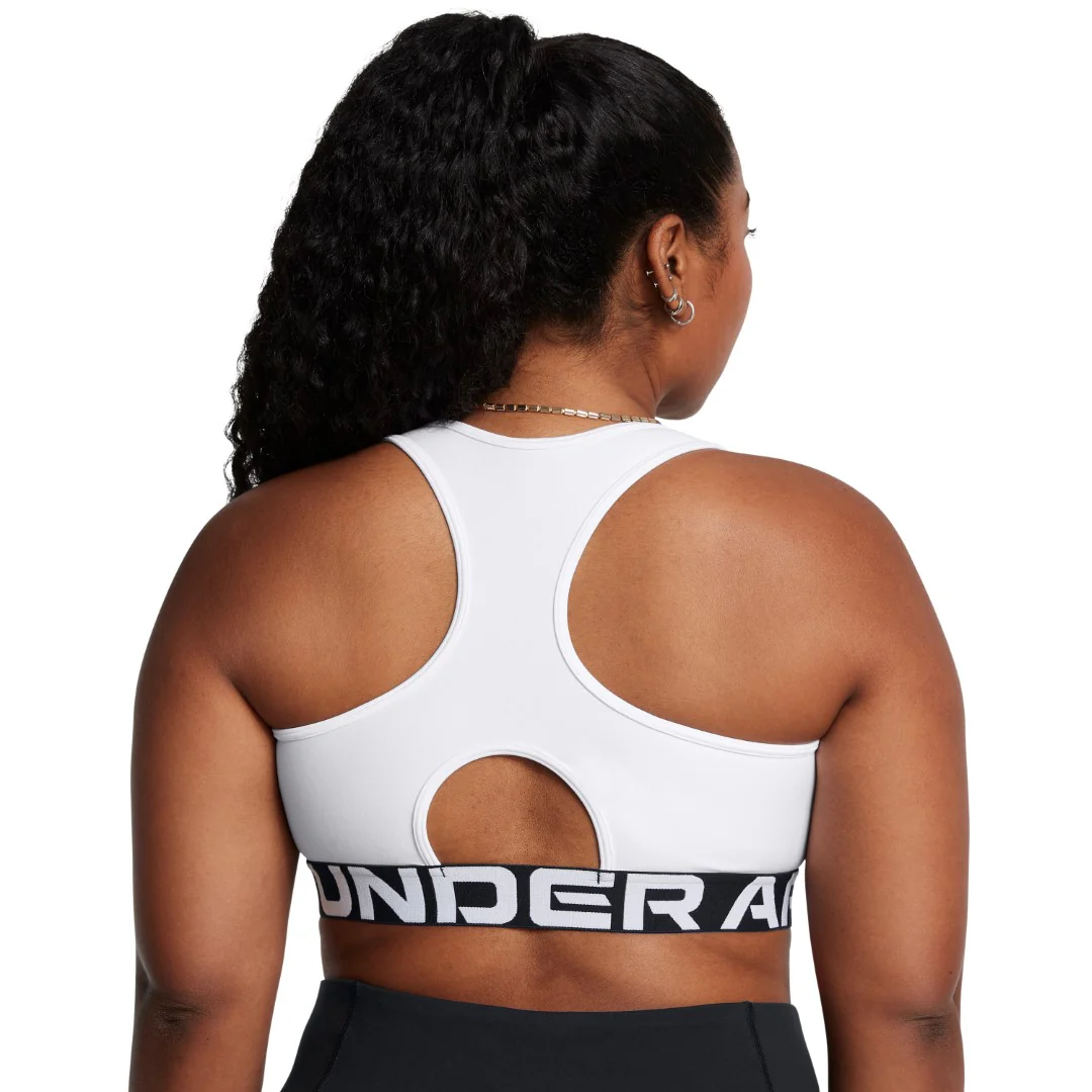 HeatGear® Armour Mid Branded Sports Bra - Image 9