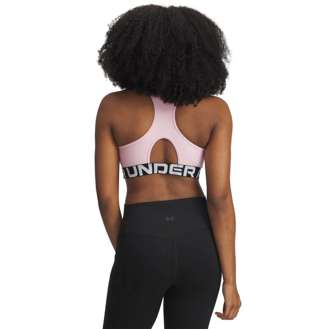 HeatGear® Armour Mid Branded Sports Bra - Image 10