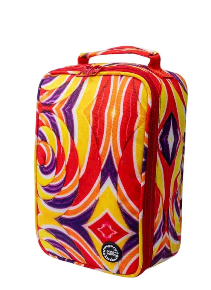 Purple & Red Candy Cane Lunch bag Big & Basic - Image 4