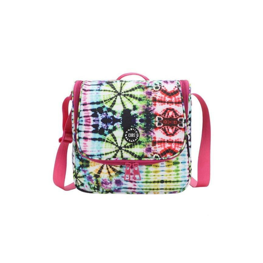 Tie Dye Swirls in Black Lunch Bag