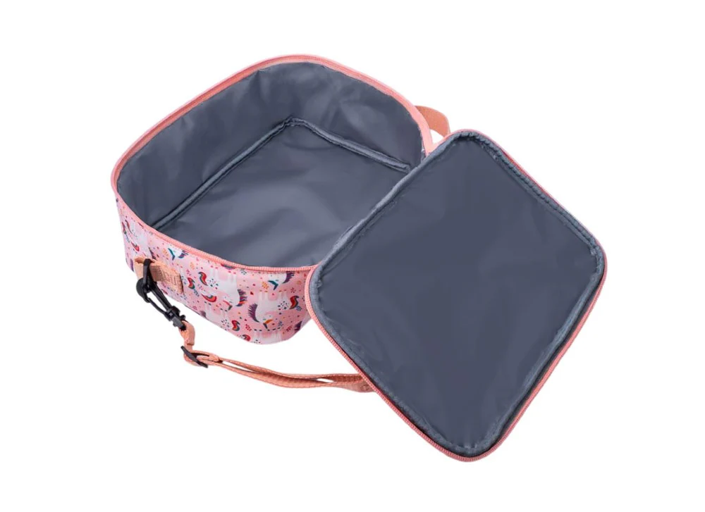 Peach Unicorns & Rainbows Lunch bag Junior - Image 2