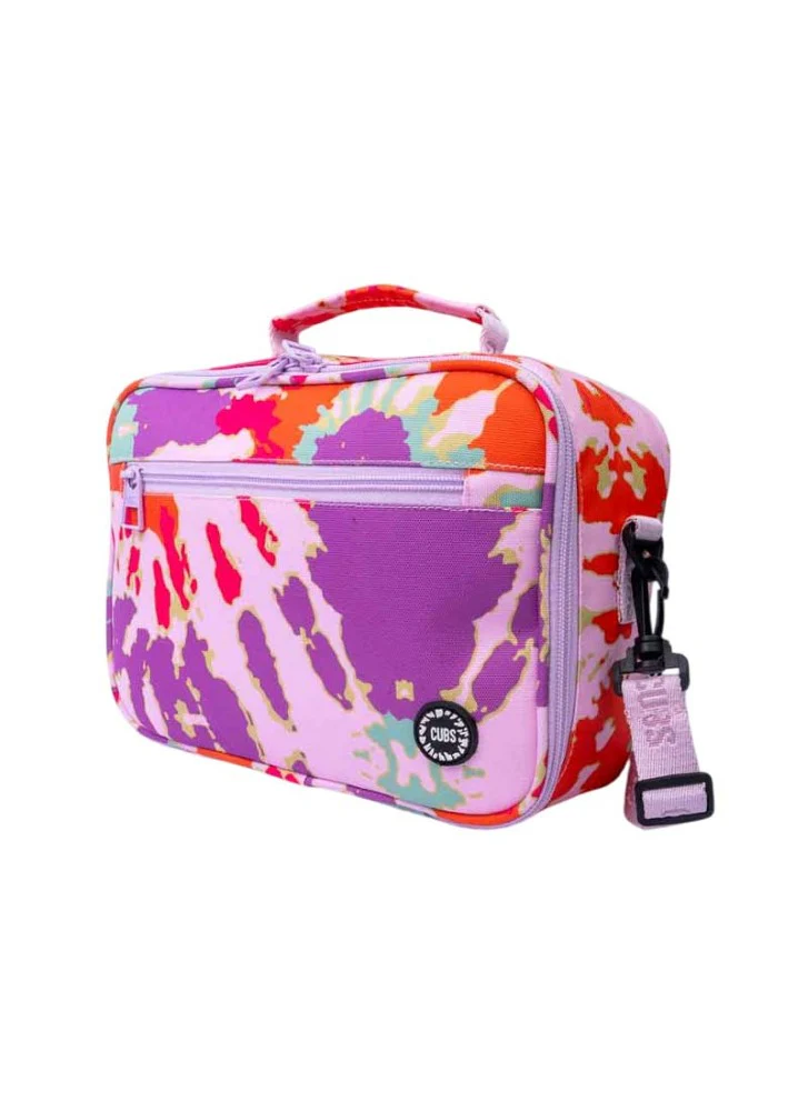 Purple & Orange Tie Dye Lunch bag Junior - Image 4