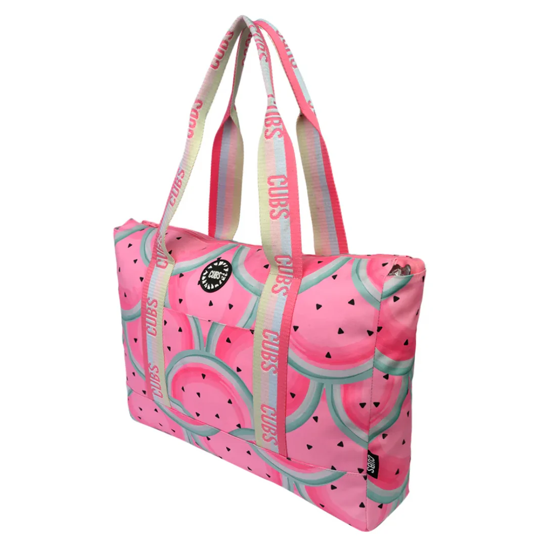 Watermelon Scales & Smiley Clouds Double Face Tote Bag - Image 5