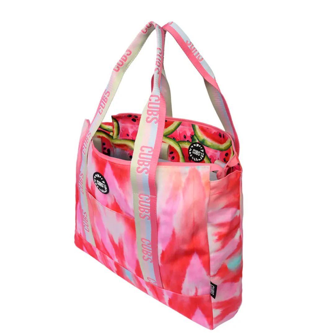 Watermelon Slices & Red Tye Dye Double Face Tote Bag - Image 5