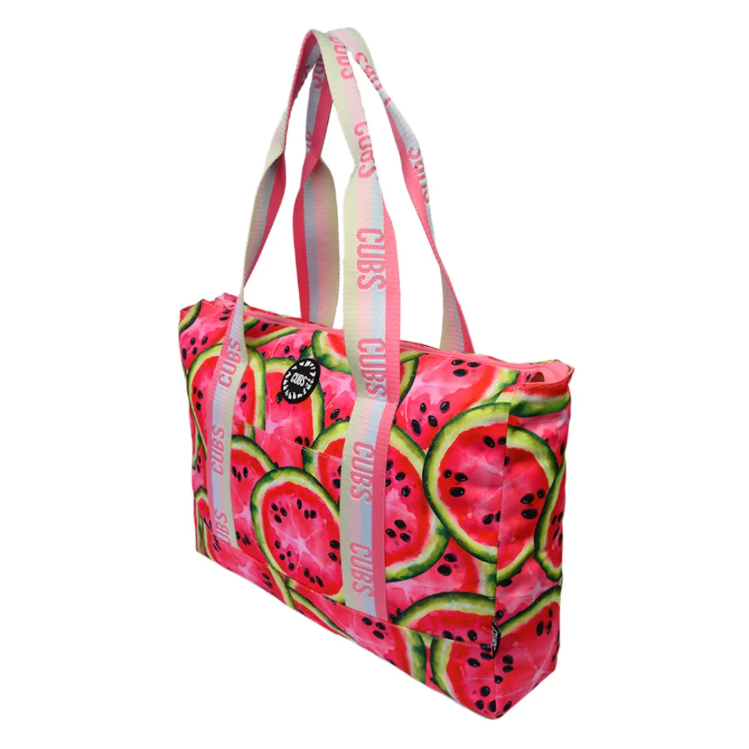 Watermelon Slices & Red Tye Dye Double Face Tote Bag - Image 6