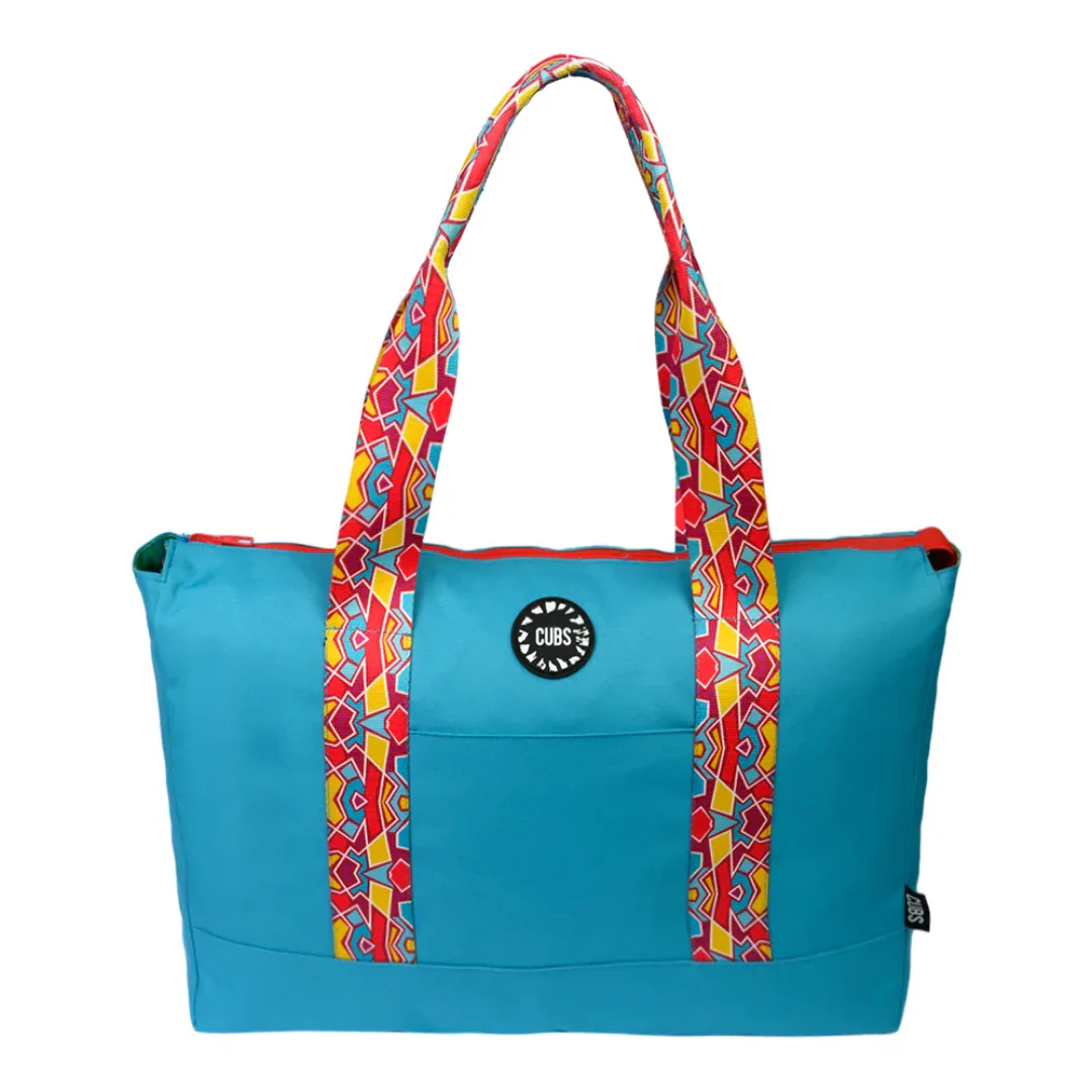 Sunkissed Tie Dye & Turquoise Tote Bag - Image 2