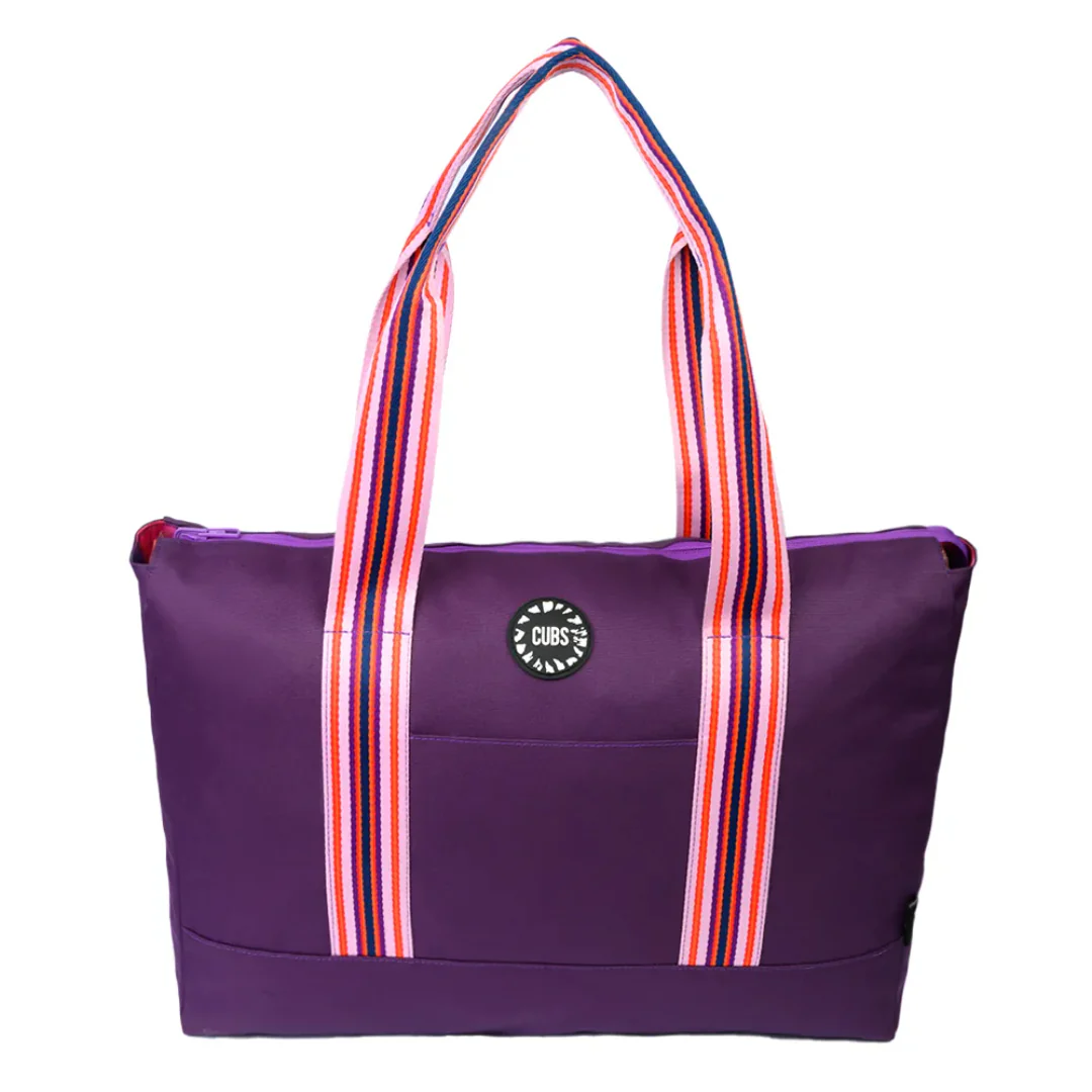 Deep Purple Tie Dye & Very Purple Tote Bag - Image 2