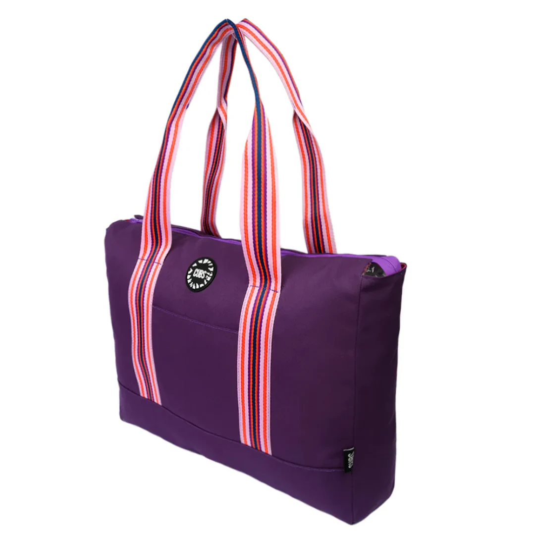 Deep Purple Tie Dye & Very Purple Tote Bag - Image 3