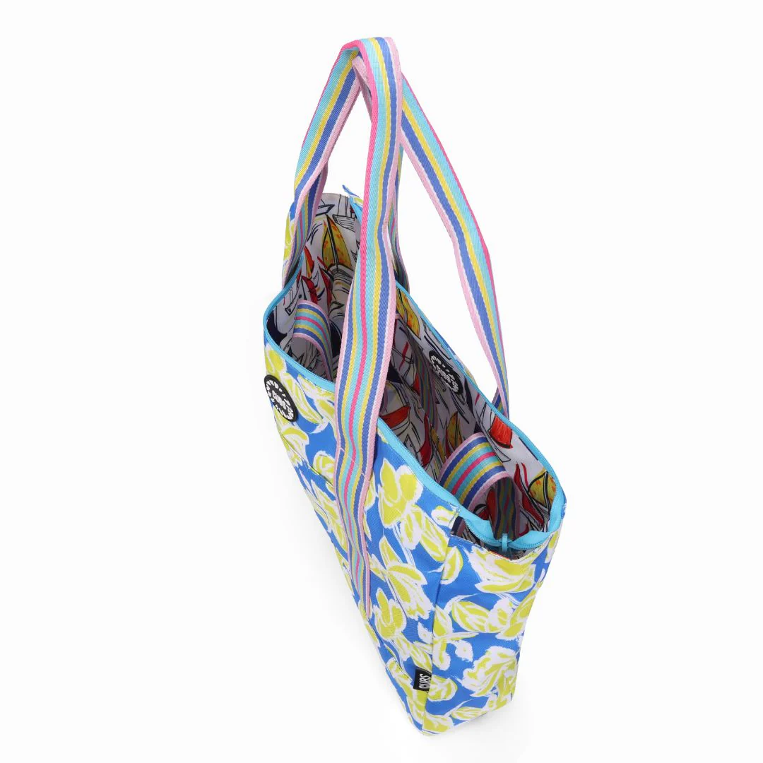 Ships and Flowers Double Face Tote Bag 19 L - Image 3