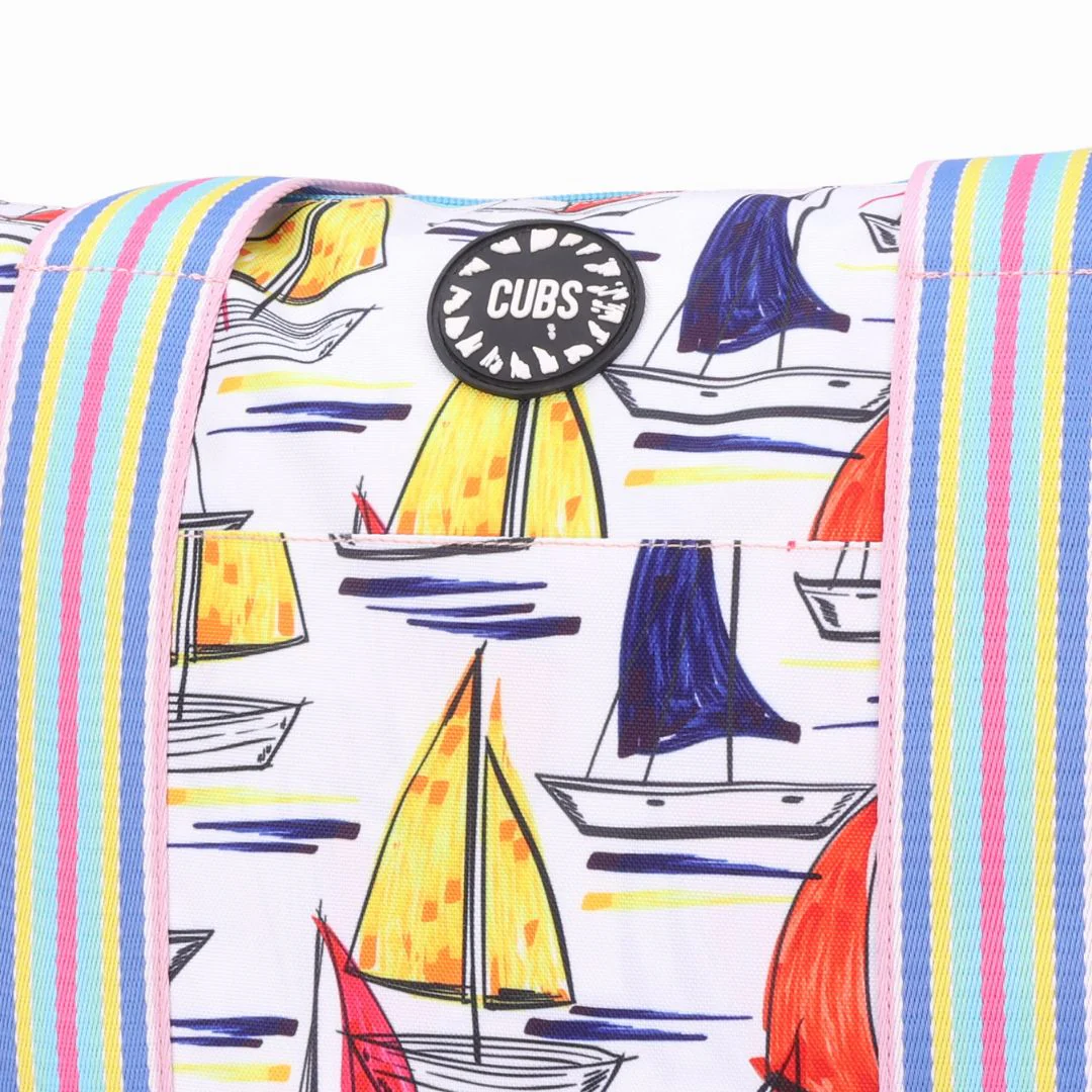 Ships and Flowers Double Face Tote Bag 19 L - Image 4