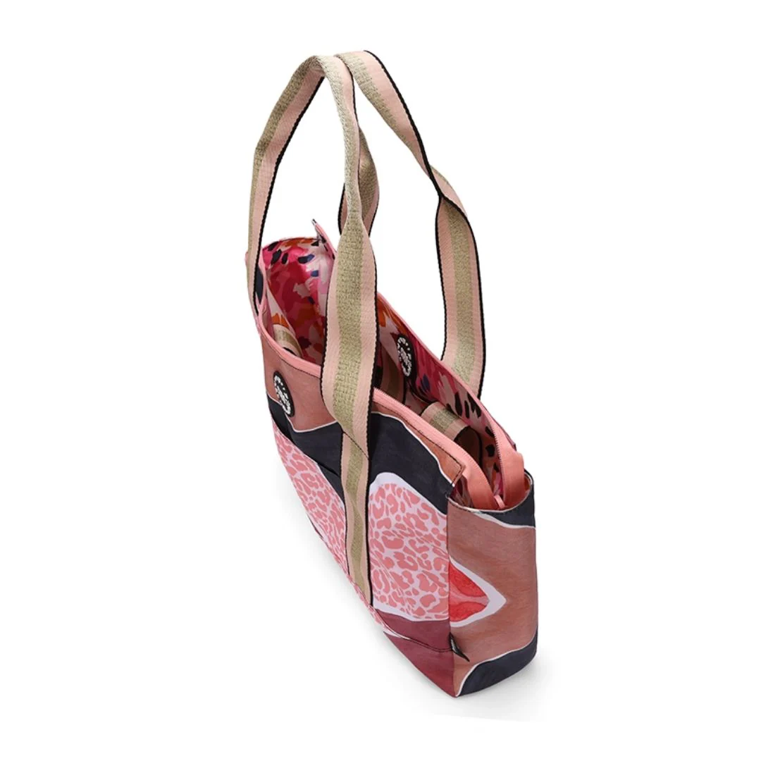 Brown Leopard Double Face Tote Bag 19 L - Image 3