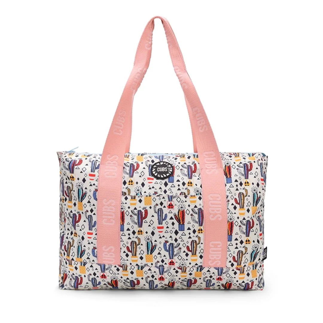 Pastel Colors and Cactus Double Face Tote Bag 19 L - Image 2