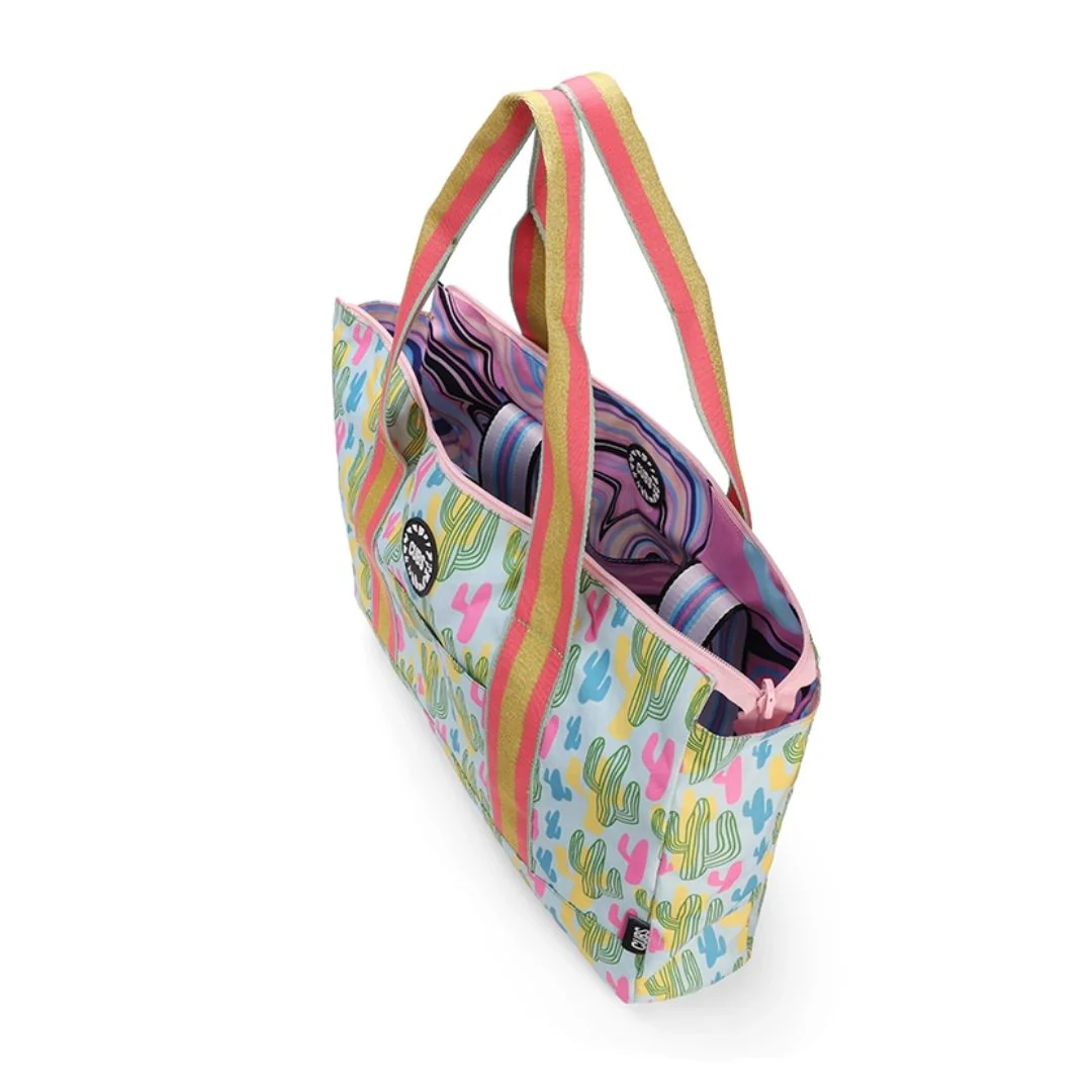 Cactus and Swirls Double Face Tote Bag 19 L - Image 5
