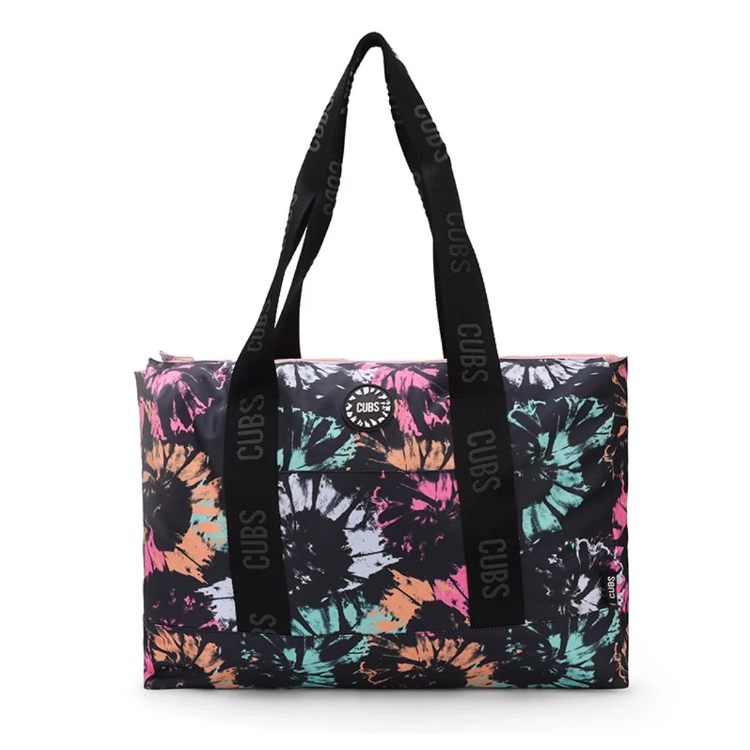 Black & Pink Tie Dye Double Face Tote Bag 19 L