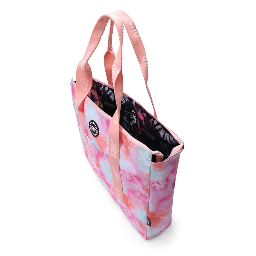Black & Pink Tie Dye Double Face Tote Bag 19 L - Image 3