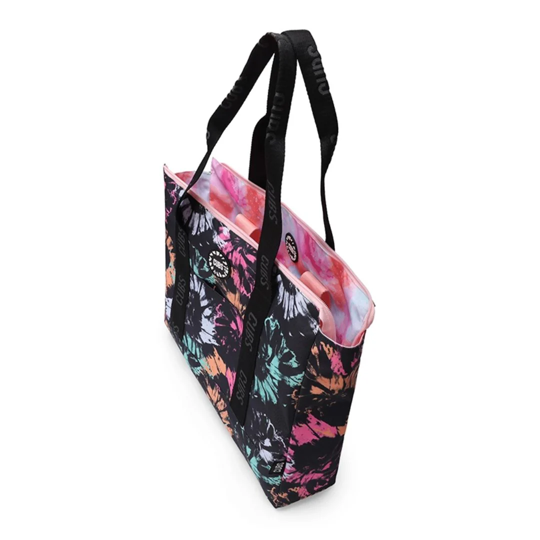 Black & Pink Tie Dye Double Face Tote Bag 19 L - Image 6