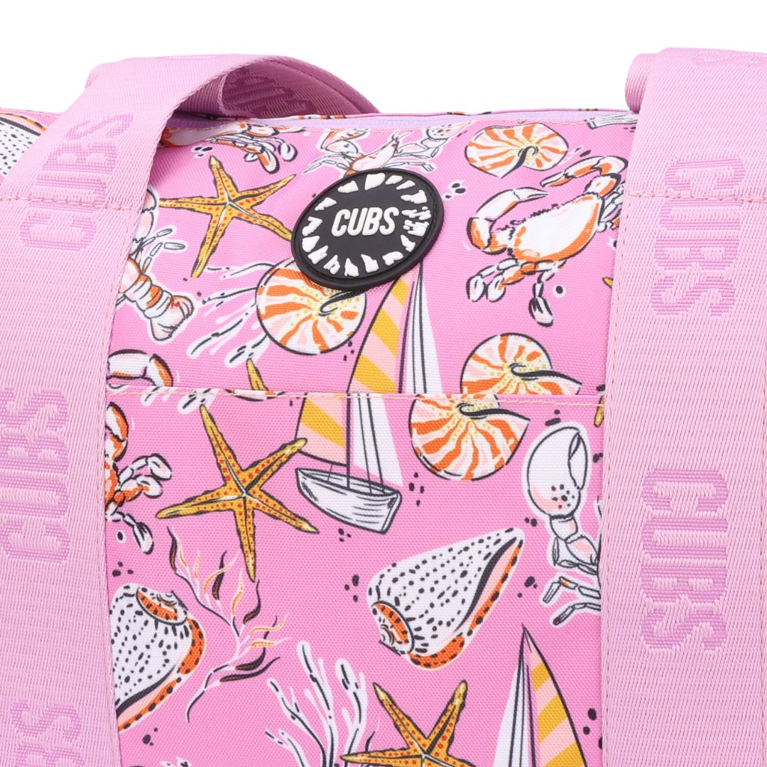 Leaves & Sea Shells Double Face Tote Bag 19 L - Image 3