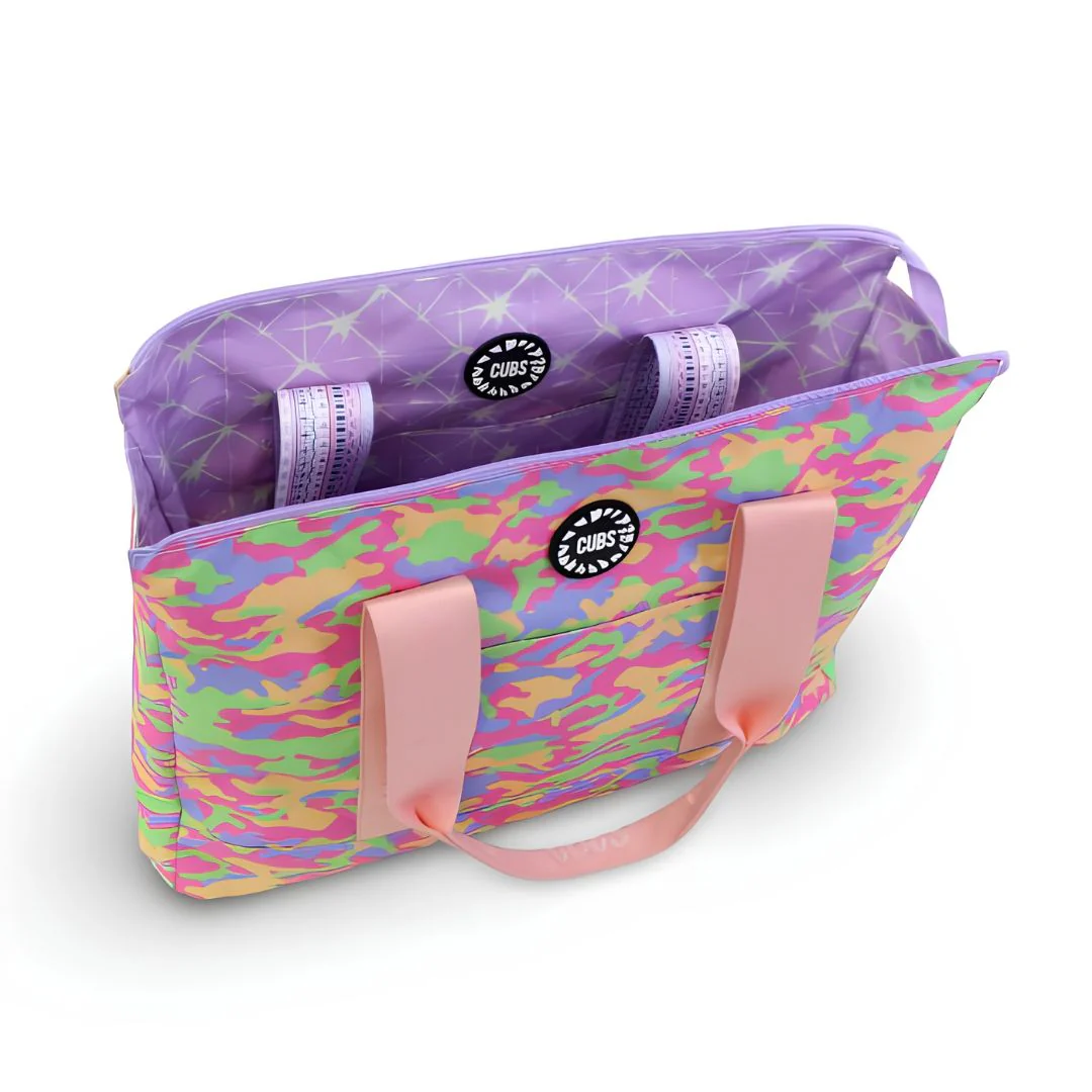 Lilac Sparks and Girly Camo Double Face Tote Bag 19 L - Image 3