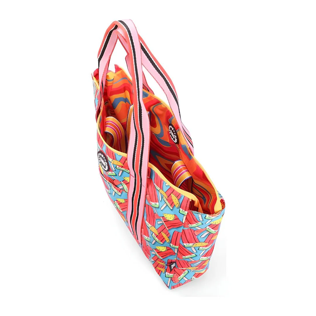 Ice-Cream and Water Colors Double Face Tote Bag 19 L - Image 5