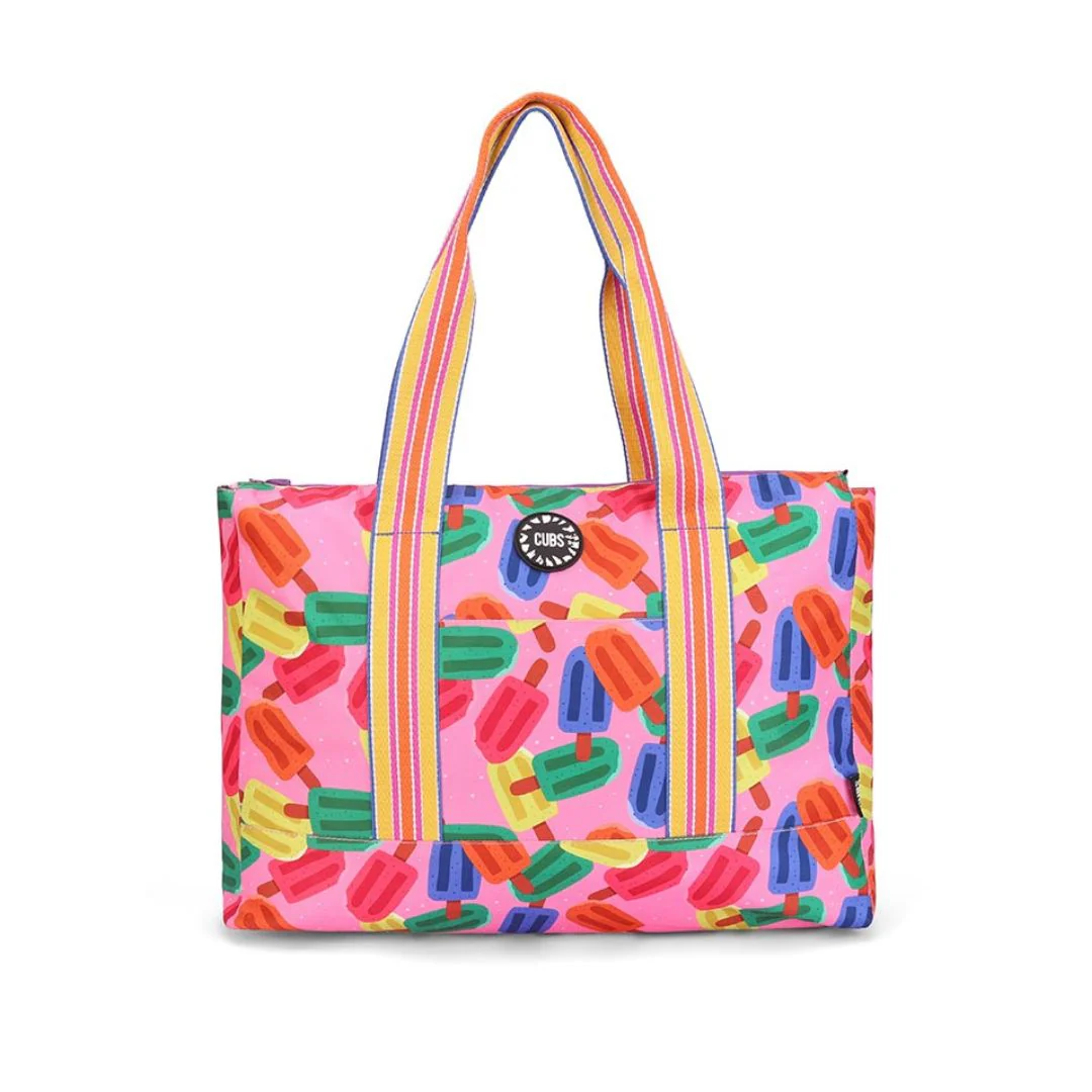 Purple Art and Ice-Cream Double Face Tote Bag 19 L - Image 2