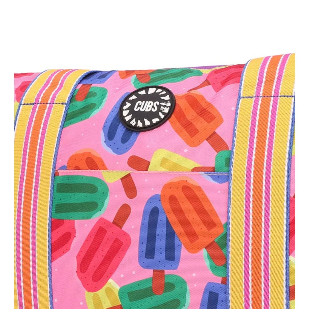 Purple Art and Ice-Cream Double Face Tote Bag 19 L - Image 3