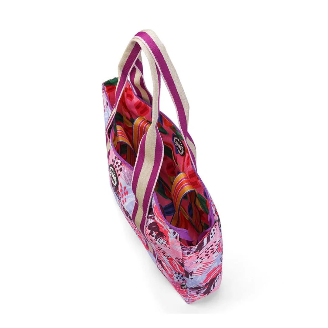 Purple Art and Ice-Cream Double Face Tote Bag 19 L - Image 4