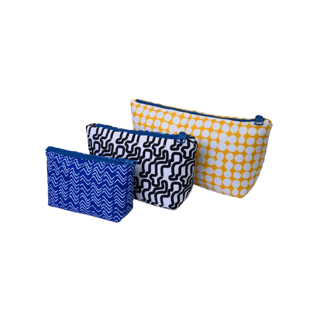 Blue Black and Yellow Box Multiuse Make Up Set