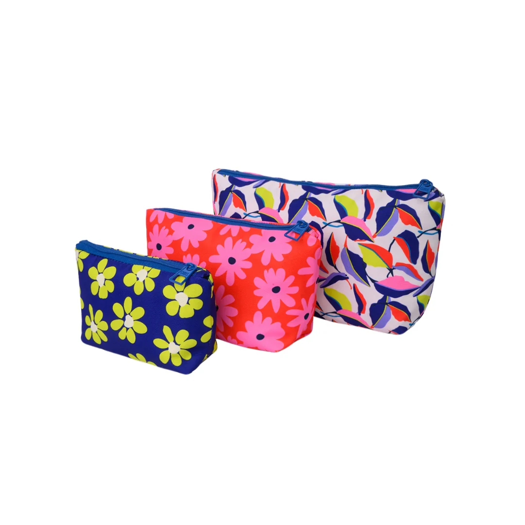 Retro Flowers Box Multiuse Make Up Set
