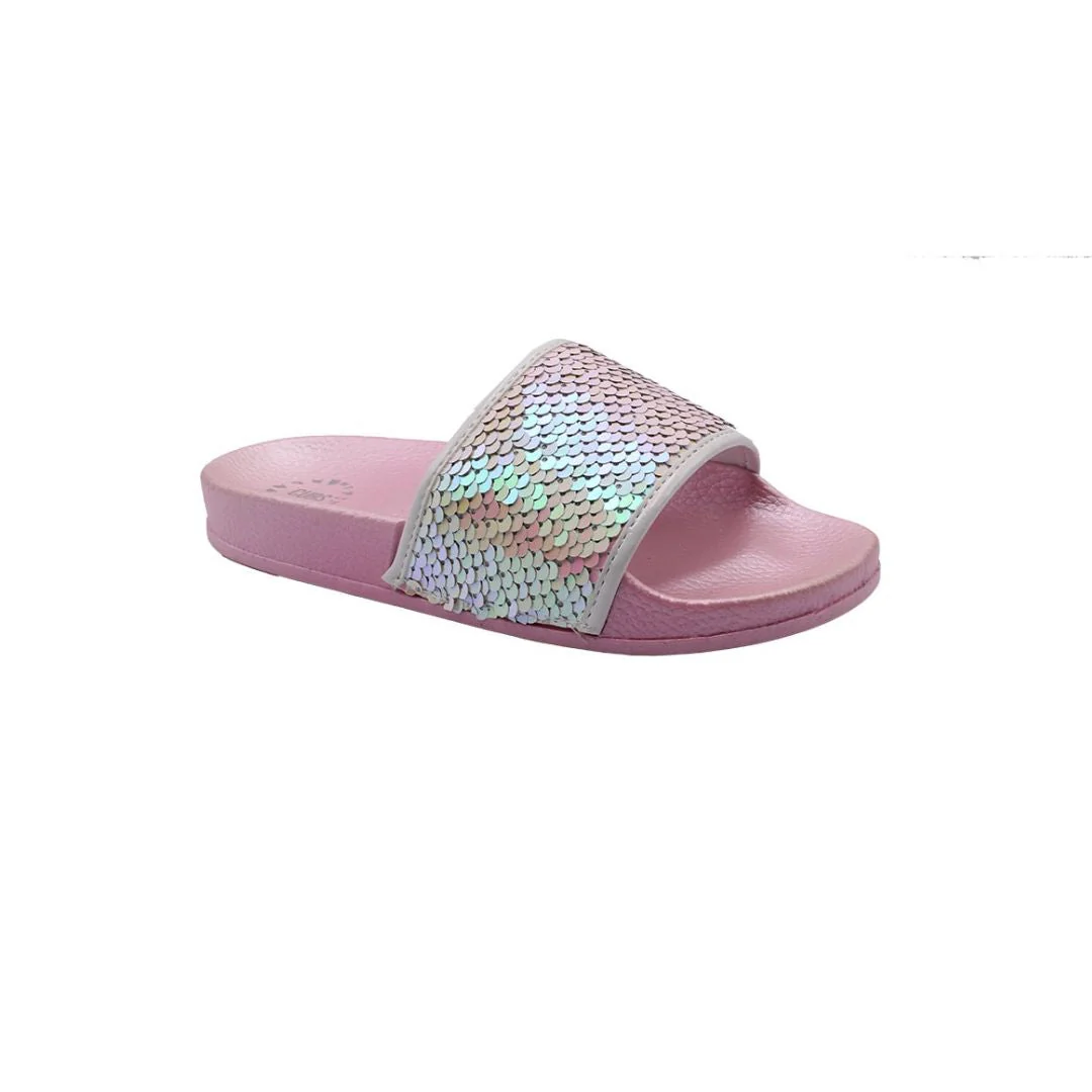 Pink Flip Sequin Star Slides - Image 4