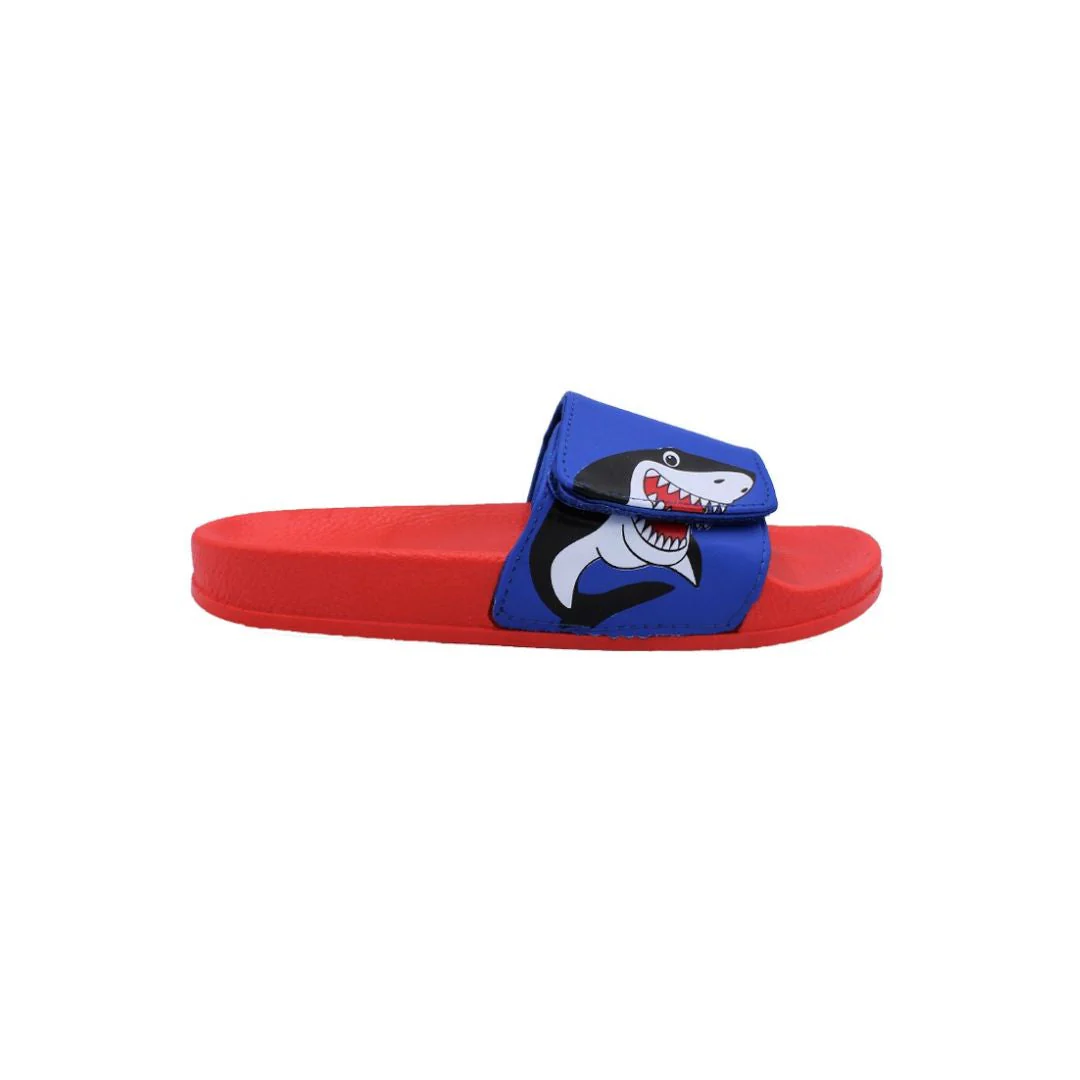 Shark Red Sole Slides - Image 3