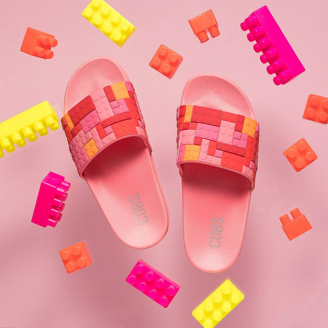 Lego Girls Soft Pink Slides - Image 2