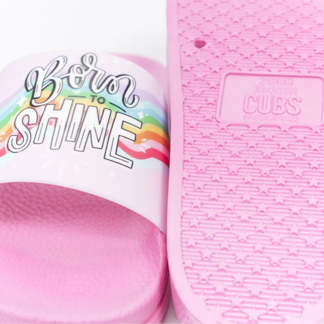 Born to Shine Pink Slides - Image 4