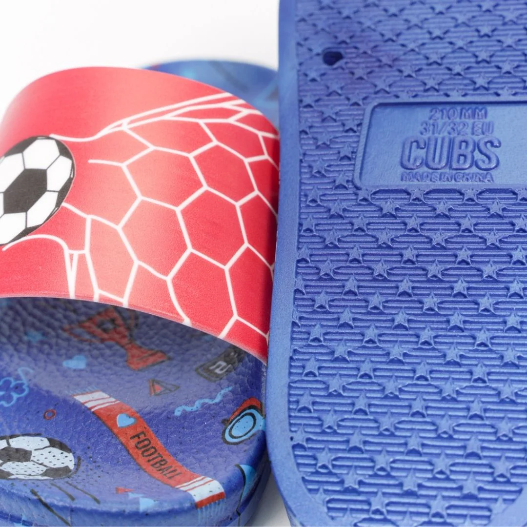 Red Football Goal Navy Slides - Image 4
