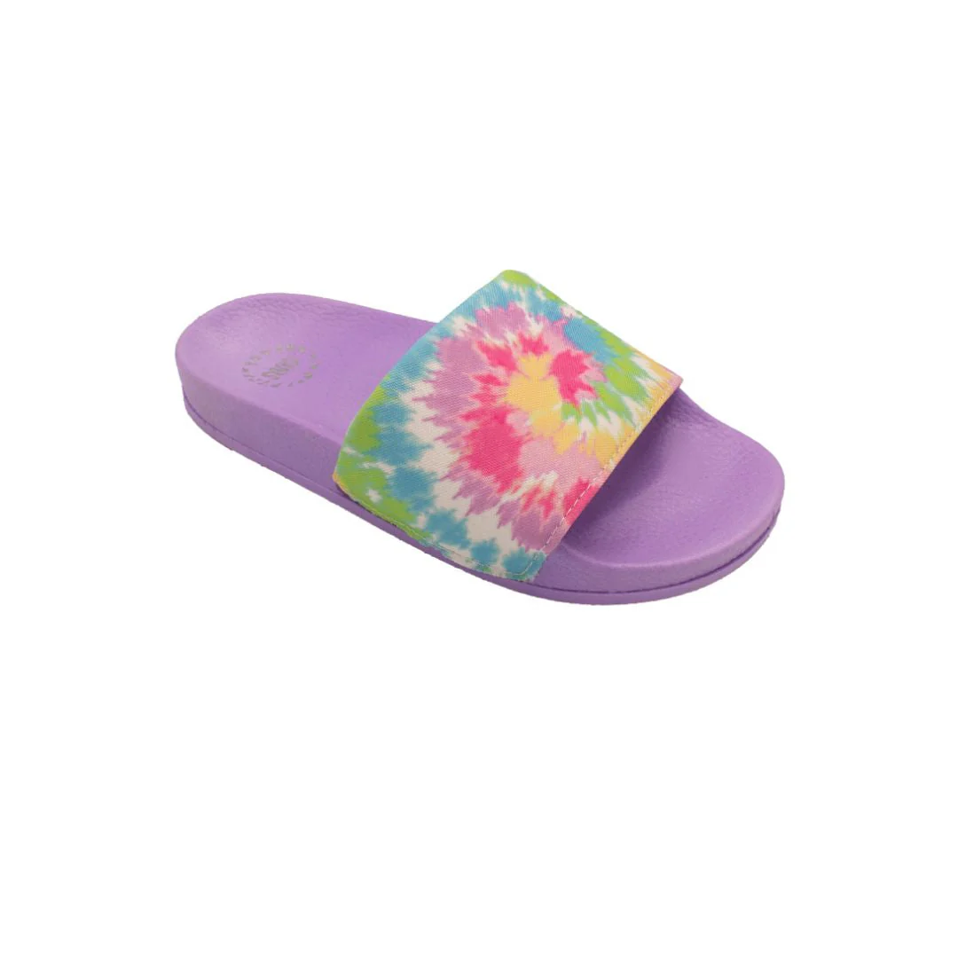 Tie Dye Lilac Slides - Image 2