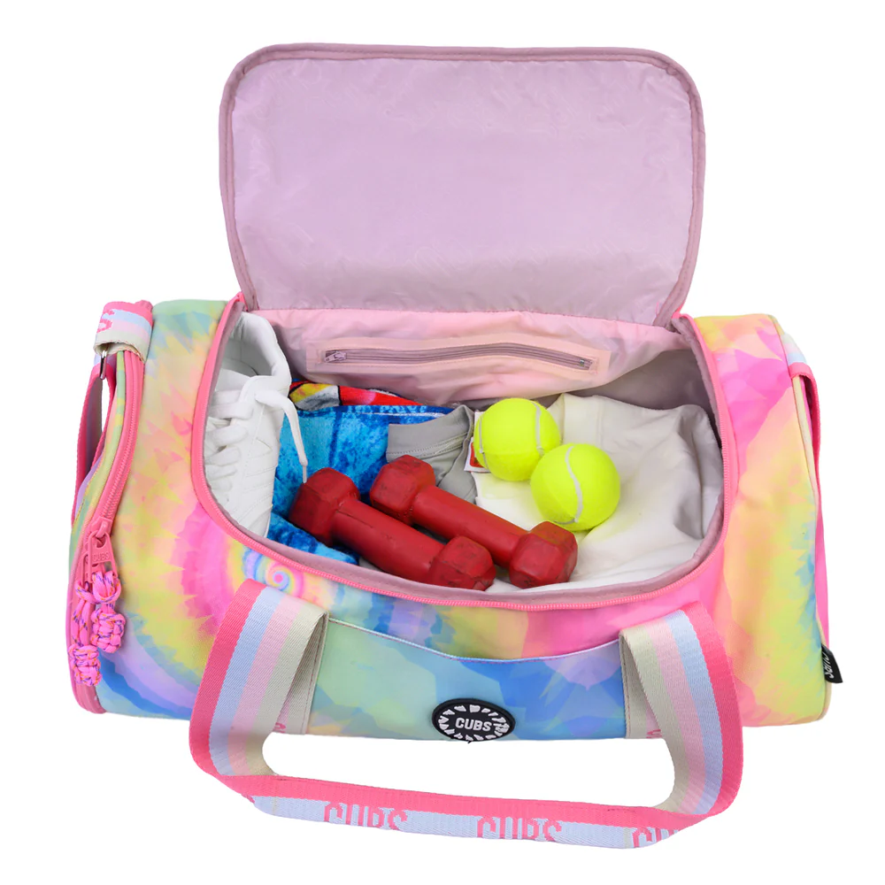 Pastel Tie Dye One Pocket Duffel Bag Large - Image 2