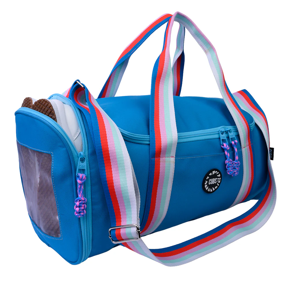 Turquoise 1 One Pocket Duffel Bag Large - Image 3