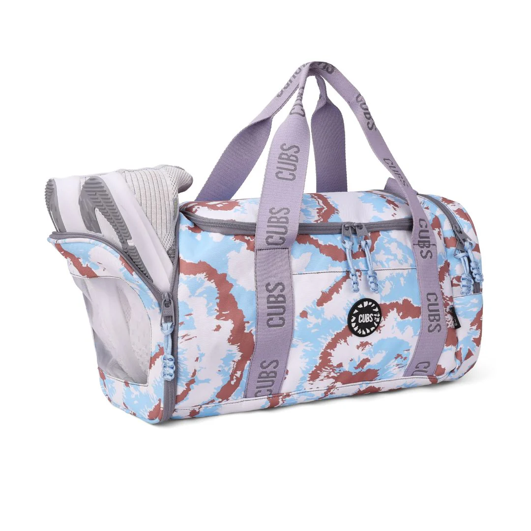 Baby Blue Tie Dye Large Duffle Two Pockets - Image 3