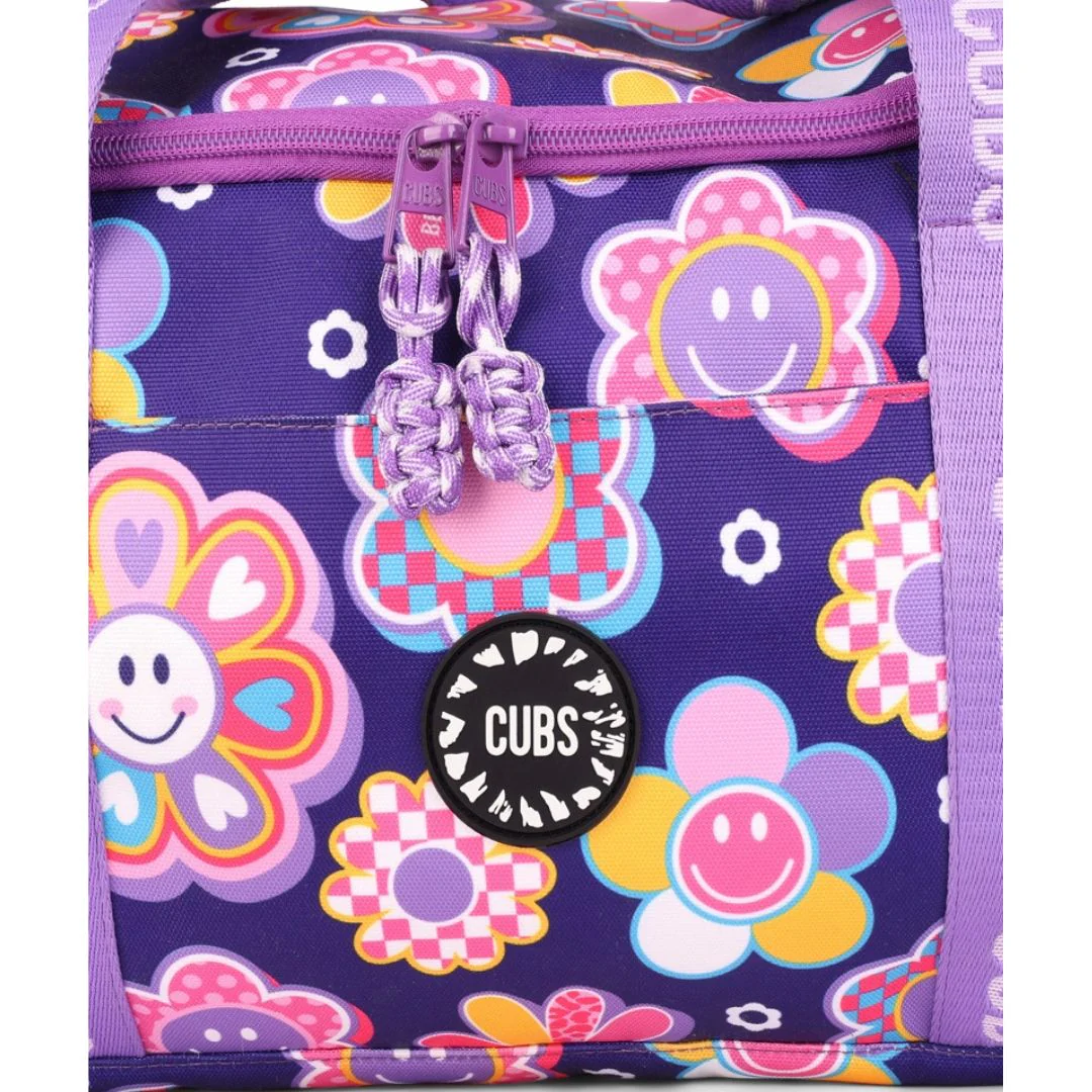 Deep Purple Roses Large Duffle Two Pockets - Image 3